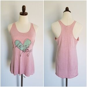 Next Level Apparel Pink Yoga Tank, medium